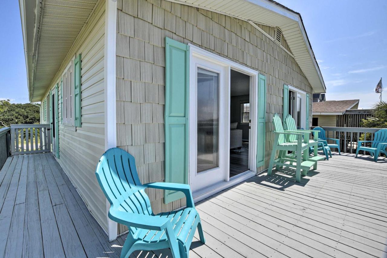 Oak Island Beach Abode With Deck Walk To Shore! Esterno foto
