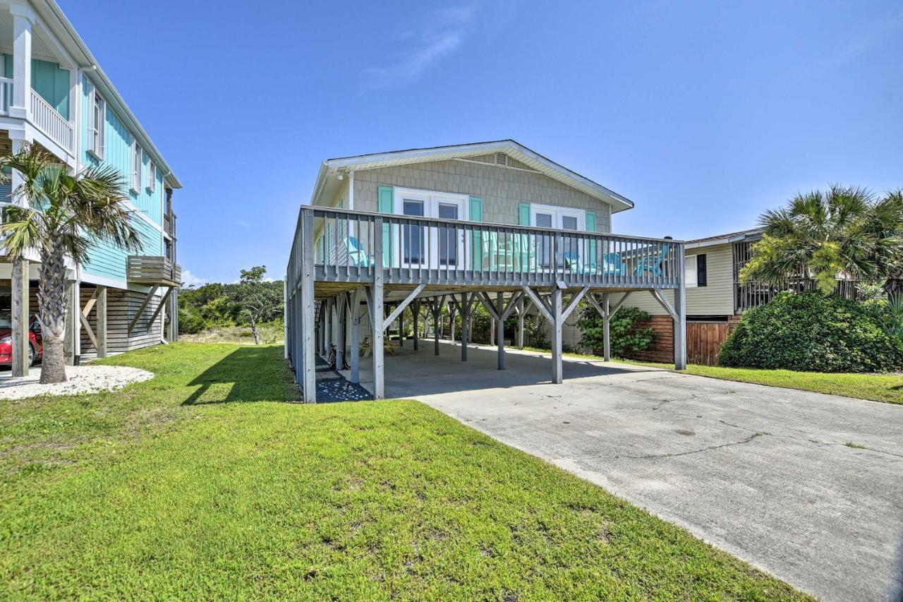 Oak Island Beach Abode With Deck Walk To Shore! Esterno foto