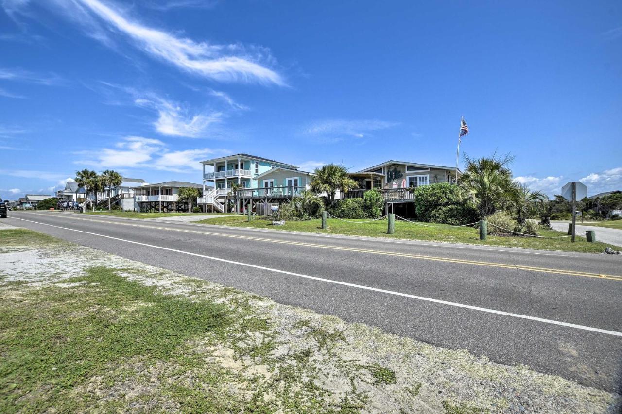 Oak Island Beach Abode With Deck Walk To Shore! Esterno foto