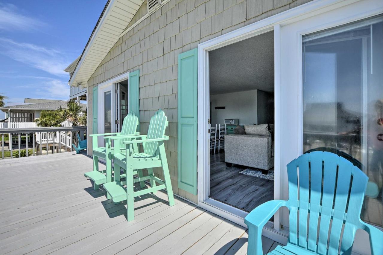 Oak Island Beach Abode With Deck Walk To Shore! Esterno foto